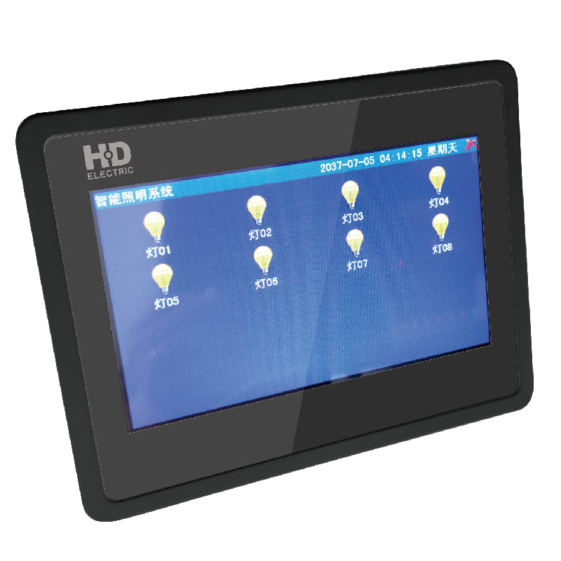 HDZMZJ 7寸智能照明控制触摸彩屏主机